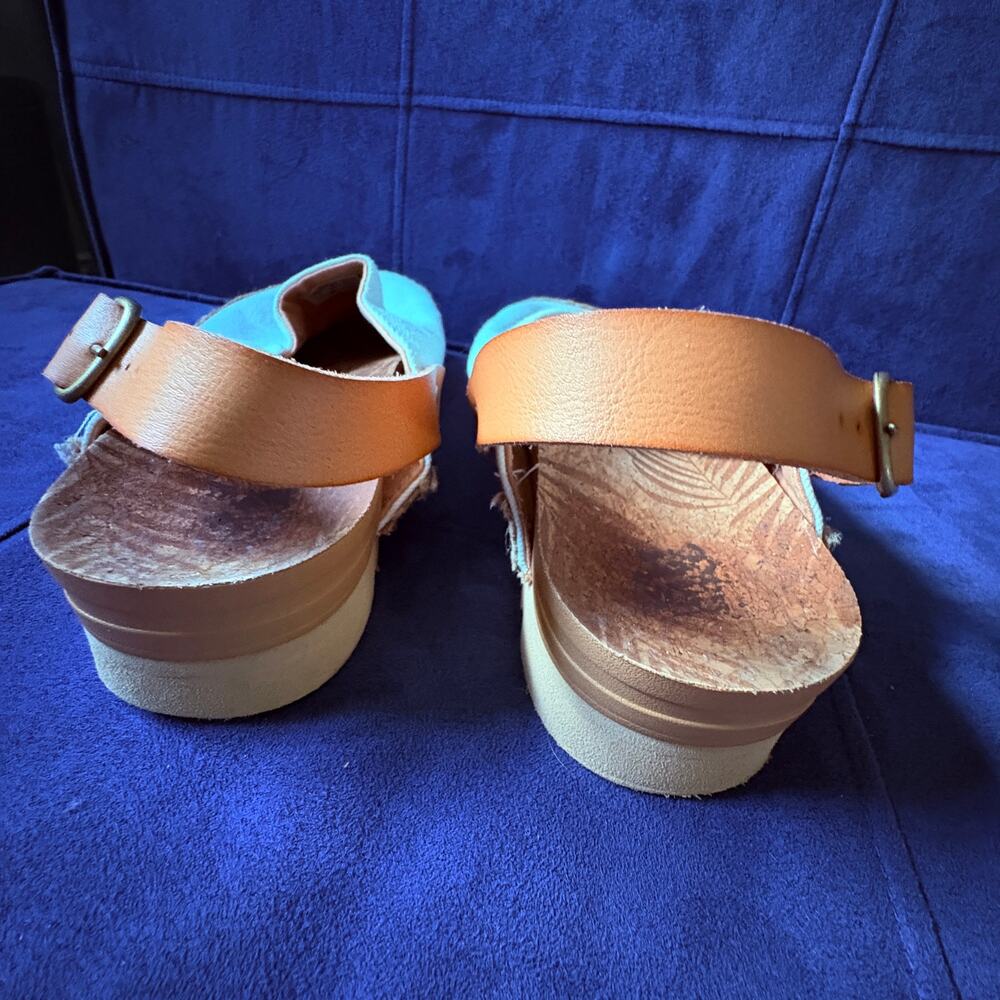 Reef Cushion Sage Slingback Espadrille Clogs 
white canvas adjustable strap 8 - Picture 6 of 12